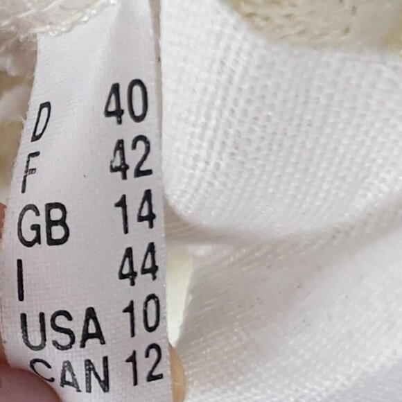 MONARI by Bosch Textil Semi-Sheer Scoop Neck Short Sleeves Tunic Top US 12 CA 10 - Picture 7 of 7